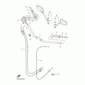 Схема узла: Руль и Тросики Yamaha FZ1 FZ1 FAZER (Naked, ABS)