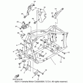 Схема вузла: Рама Yamaha XVS650 V-Star Custom