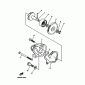 Схема вузла: Водяний насос Yamaha WR200R