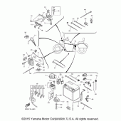 Схема вузла: Електроустаткування (2) Yamaha XVS950 V-Star Tourer