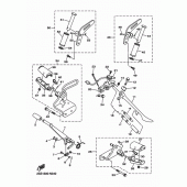 Схема узла: Подножки и Подставка Yamaha XVS1300 XVS1300 Custom