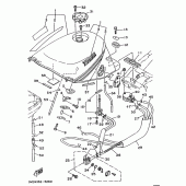 Схема узла: Топливный бак Yamaha TDM850
