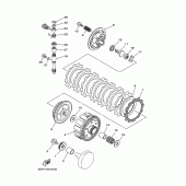 Схема узла: Сцепление Yamaha YZ125