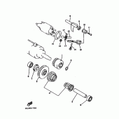 Схема узла: Привод стартера Yamaha XV750 Virago