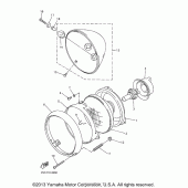 Схема вузла: Фара Yamaha XVS650 V-Star Classic