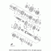 Схема вузла: Трансмісія Yamaha FZ6 FZ6R