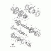Схема узла: Трансмиссия Yamaha XVS1100 Drag Star Classic