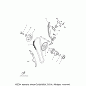 Схема вузла: Распредвал и Цепь ГРМ Yamaha XT250 XT250