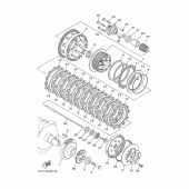 Схема вузла: Зчеплення Yamaha XV1900 Midnight Star
