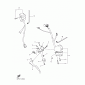 Схема вузла: Пульт управління рульовий та Важіль Yamaha FZ8 FZ8 (Naked)