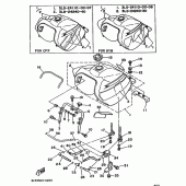 Схема узла: Топливный бак Yamaha XTZ750 Super Tenere