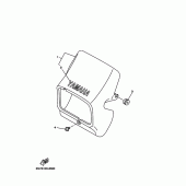 Схема узла: Облицовочные элементы 1 Yamaha XT350 XT350