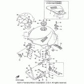 Схема узла: Топливный бак Yamaha YZF600R Thundercat