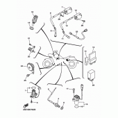 Схема вузла: Електроустаткування 1 Yamaha XVS1300 XVS1300 Custom
