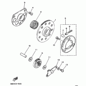 Схема узла: Embrayage de demarreur Yamaha DT125 DT125
