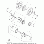 Схема узла: Привод стартера Yamaha XVS650 V-Star Classic