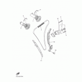 Схема узла: Распредвал и Цепь ГРМ Yamaha WR450F