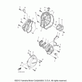 Схема вузла: Кришки картера (1) Yamaha YZF600R Thundercat