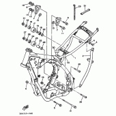 Схема вузла: Рама Yamaha YZ250 YZ250