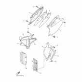 Схема узла: Боковая крышка Yamaha YZ426F