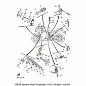 Схема вузла: Електроустаткування 1 Yamaha FZ6 FZ6R