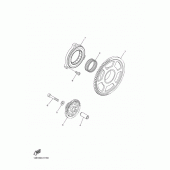 Схема вузла: Привід стартера Yamaha YZF-R1 R1