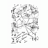 Схема вузла: Електроустаткування 1 Yamaha XG250 TRICKER