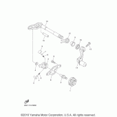 Схема вузла: Вал перемикання Yamaha YZ450F YZ450FX