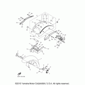 Схема узла: Крыло Yamaha XVS950 V-Star