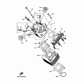 Схема вузла: Циліндр Yamaha TTR125 TT-R125
