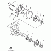 Схема узла: Водяной насос Yamaha YZ125