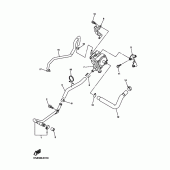 Схема узла: Система индукции воздуха Yamaha WR450F