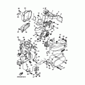 Схема вузла: Бічна кришка Yamaha XVS1100 Drag Star Classic