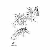 Схема узла: Крыло Yamaha XT225 XT225