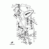 Схема вузла: Паливний бак Yamaha XV1600 Wild Star