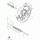 Схема узла: Переднее колесо Yamaha XJ900 Diversion