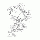 Схема вузла: Впускна система Yamaha MT01 MT-01