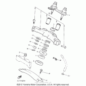 Схема узла: Рулевой механизм Yamaha XVZ1300 Venture Royale