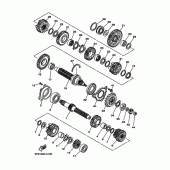 Схема вузла: Трансмісія Yamaha TDM900