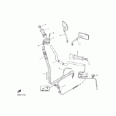 Схема вузла: Кермо та тросики Yamaha XJR400