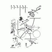 Схема вузла: Електроустаткування 1 Yamaha WR250 WR250F