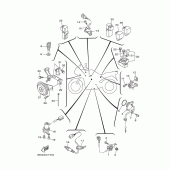 Схема вузла: Електроустаткування 2 Yamaha TDM900