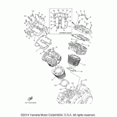 Схема узла: Цилиндр Yamaha XV1900 Roadliner S