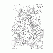 Схема вузла: Облицювальні елементи 1 Yamaha TDM900