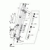 Схема узла: Вилка передней оси Yamaha YZ450F YZ450F