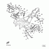 Схема узла: Подножки и Подставка Yamaha SZR660