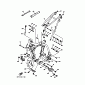 Схема узла: Рама Yamaha WR250 WR250F