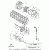 Схема вузла: Сцепление Yamaha XV1600 Road Star Silverado
