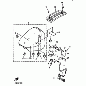Схема вузла: Сидіння Yamaha XVZ1300 Royal Star Tour Deluxe