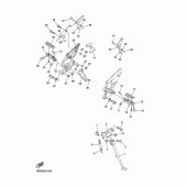 Схема узла: Подножки и Подставка Yamaha FZ6 FZ6 (Naked)